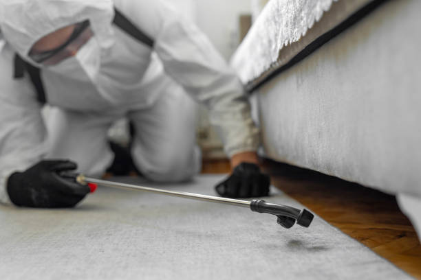 Professional Pest Control technician working in Harrison County County, OH